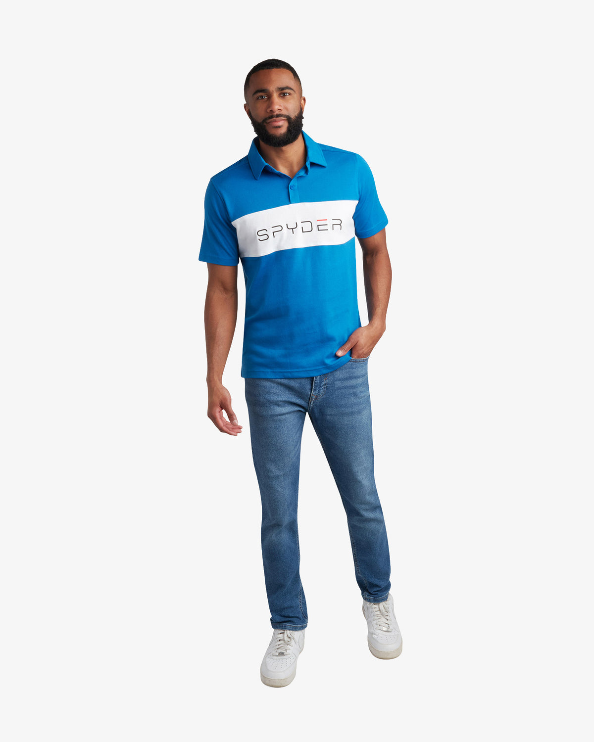 Men's Short Sleeve Color Block Polo