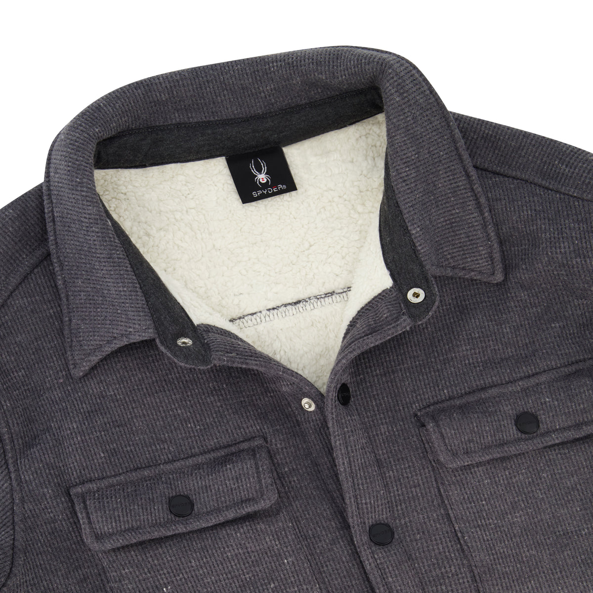 Men's Sherpa Shacket - Gunmetal