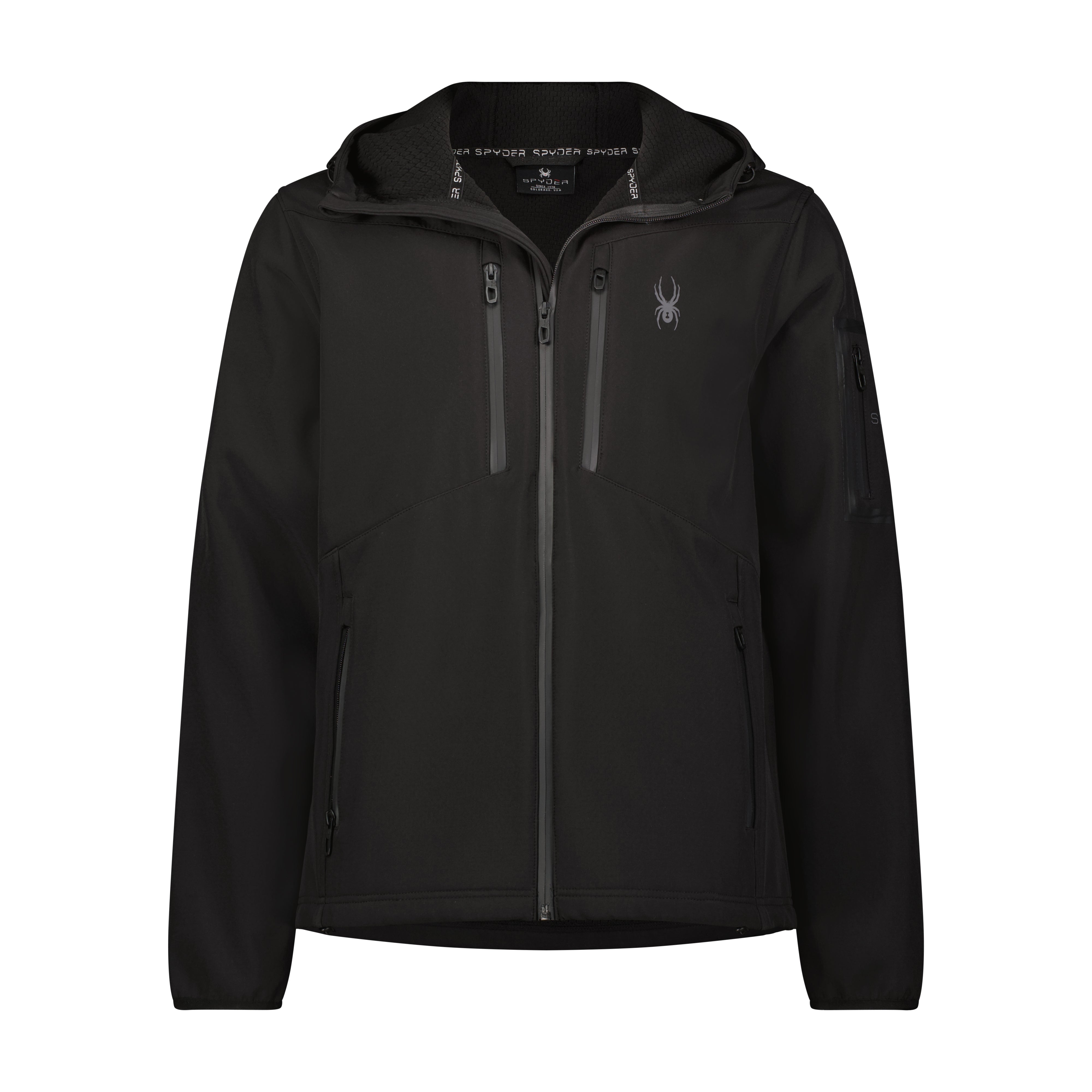 Mens Softshell Woven Jacket - Black – Spyder