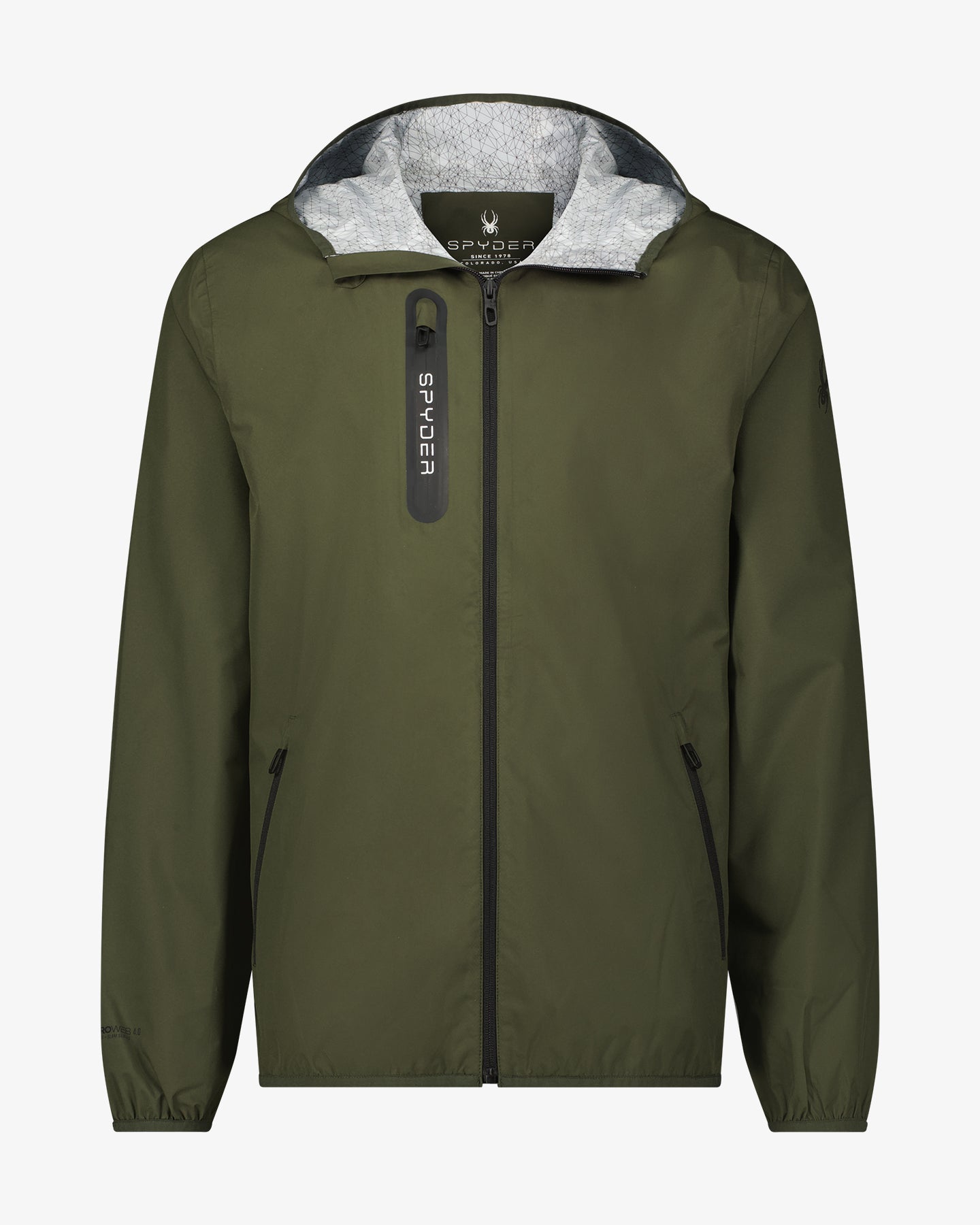 Men's Mountain Mist Rain Jacket - Olive – Spyder