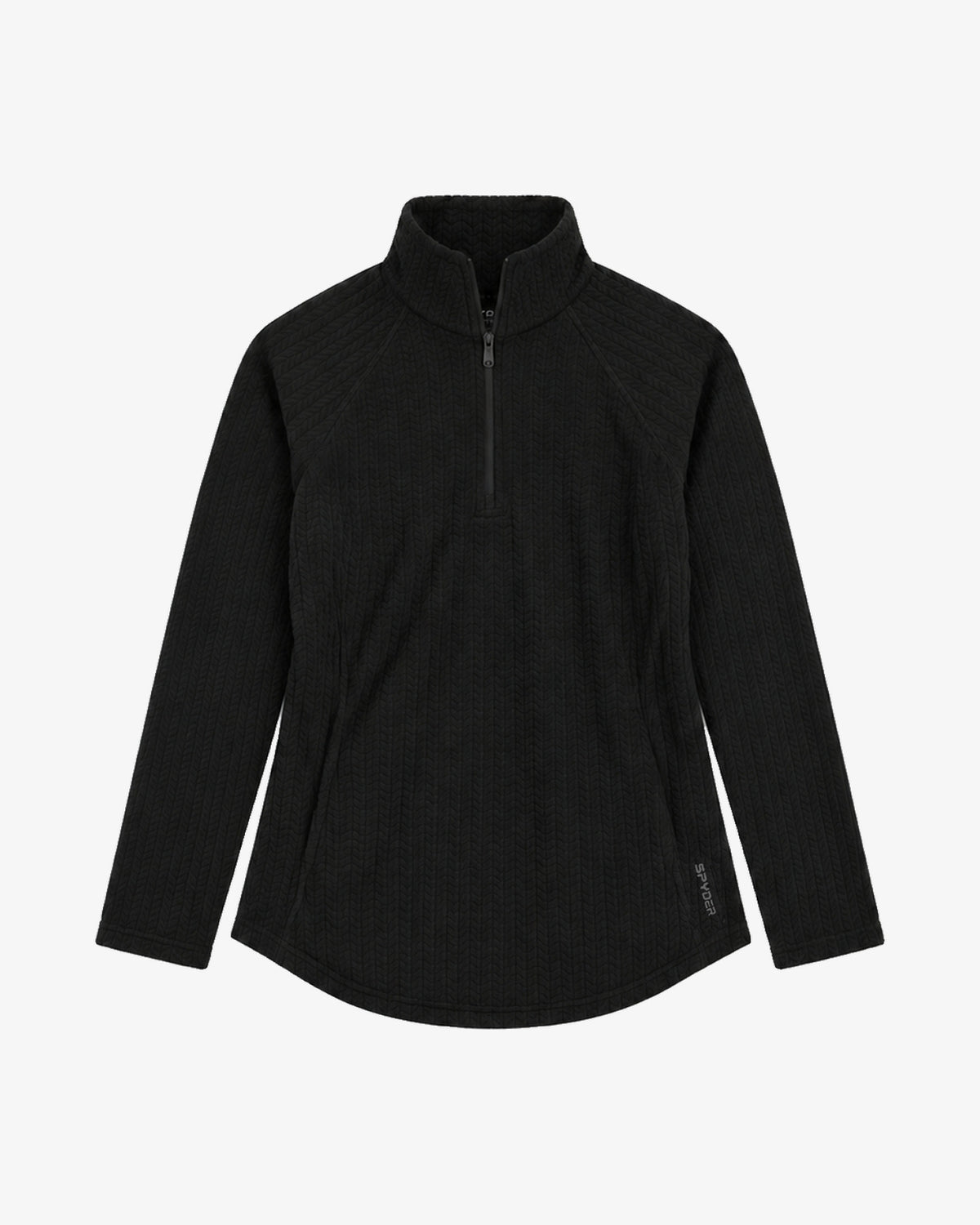 Women's Quarter-Zip Sweater - Black