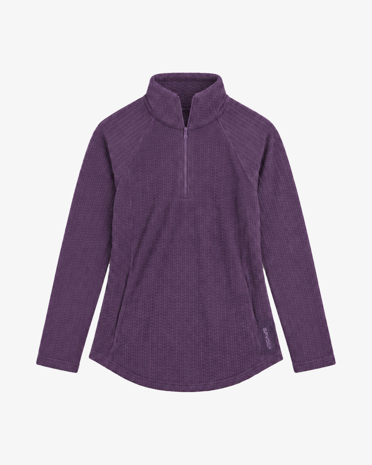 Women's Quarter-Zip Sweater - Purple