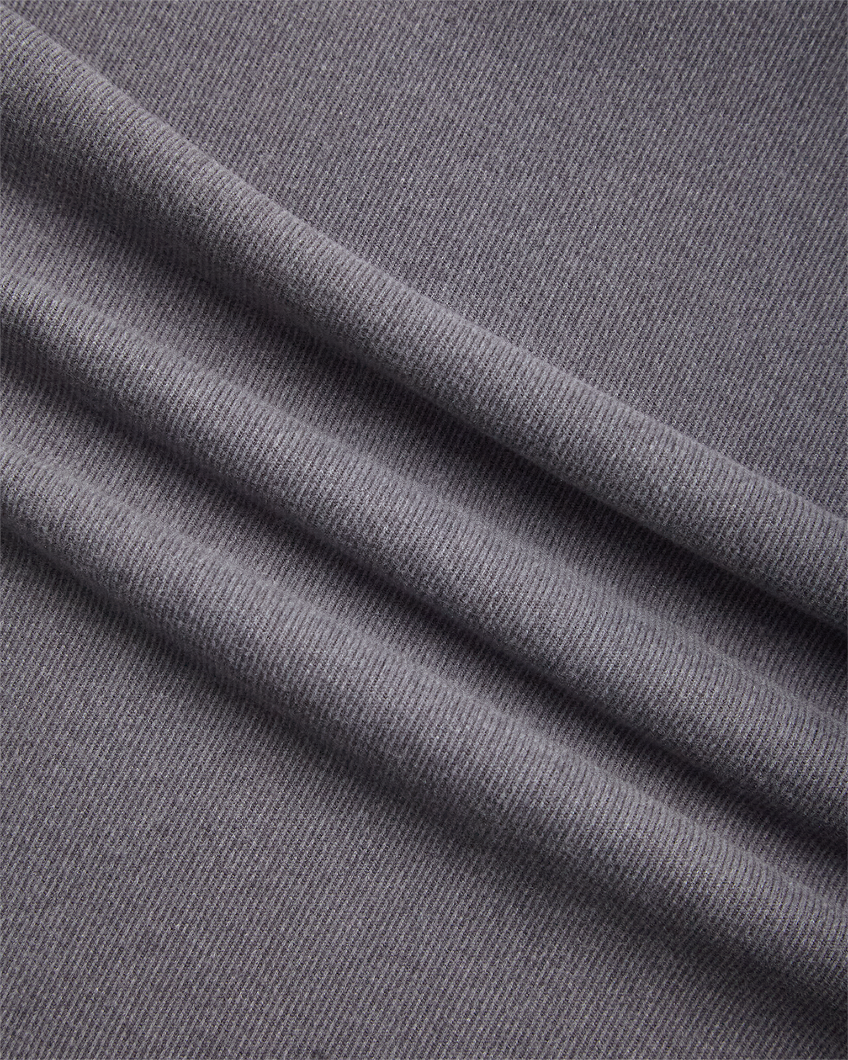 Men's Brushed Vertical Stripe Quarter Zip - Steel Grey
