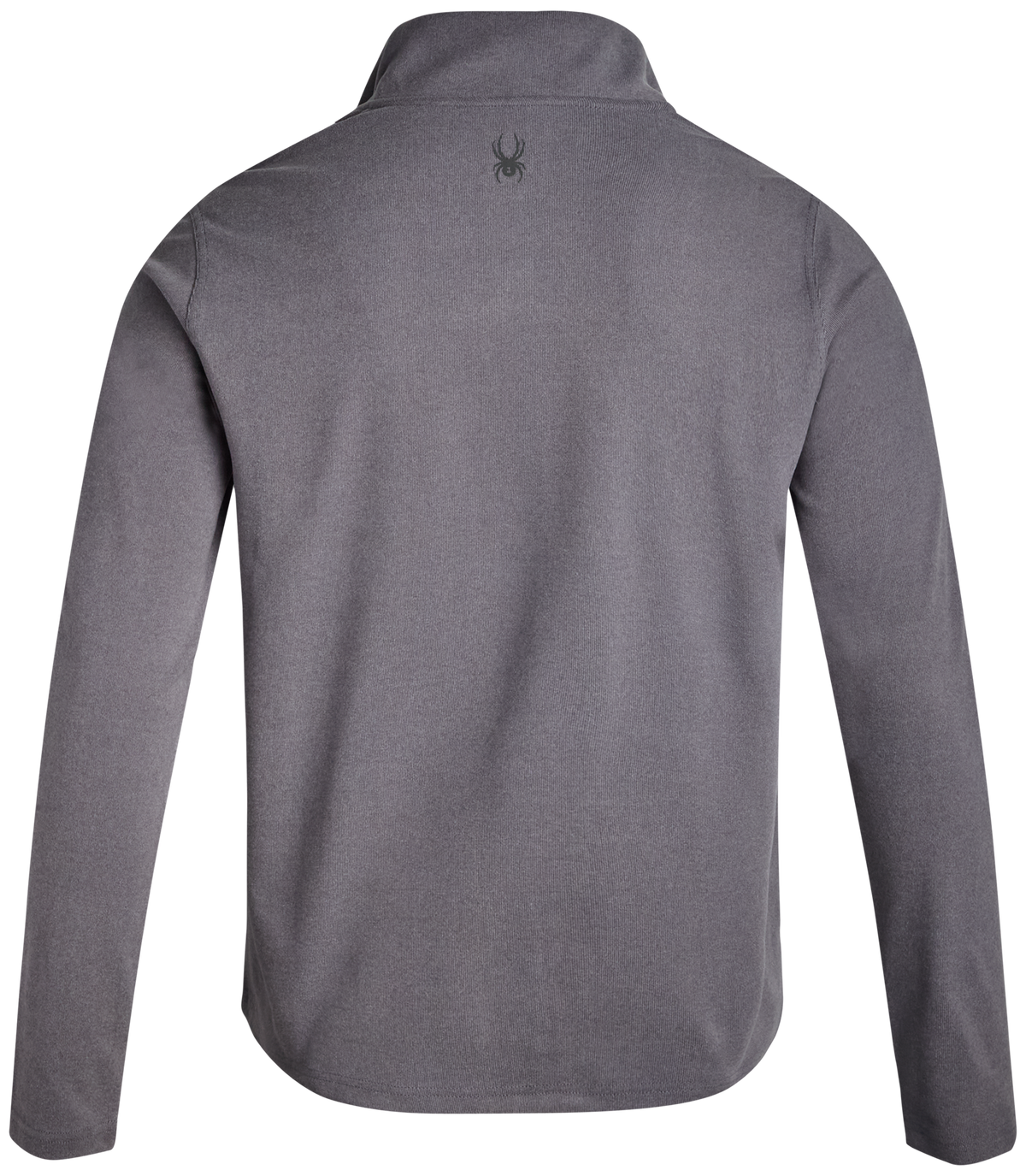 Men's Brushed Vertical Stripe Quarter Zip - Steel Grey