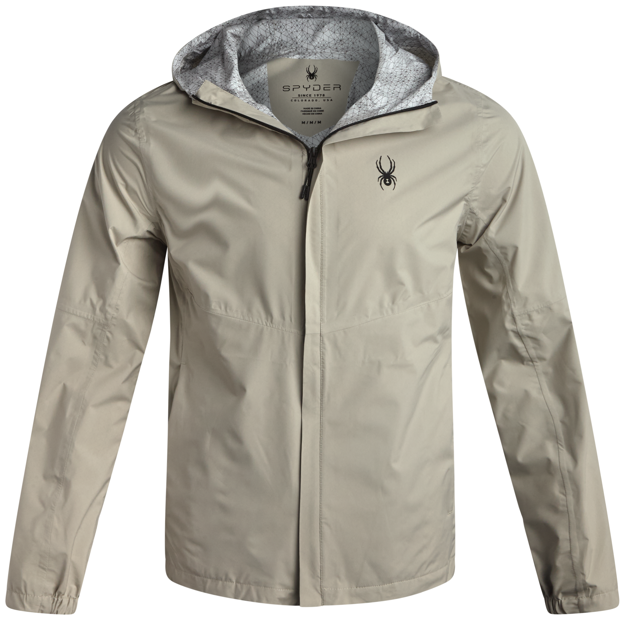 Men's Cloudy Day Rain Jacket - Stone – Spyder