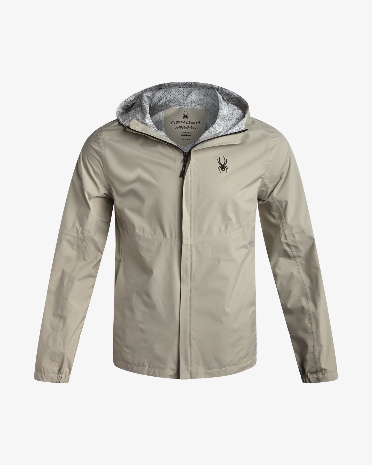 Men's Cloudy Day Rain Jacket - Stone – Spyder