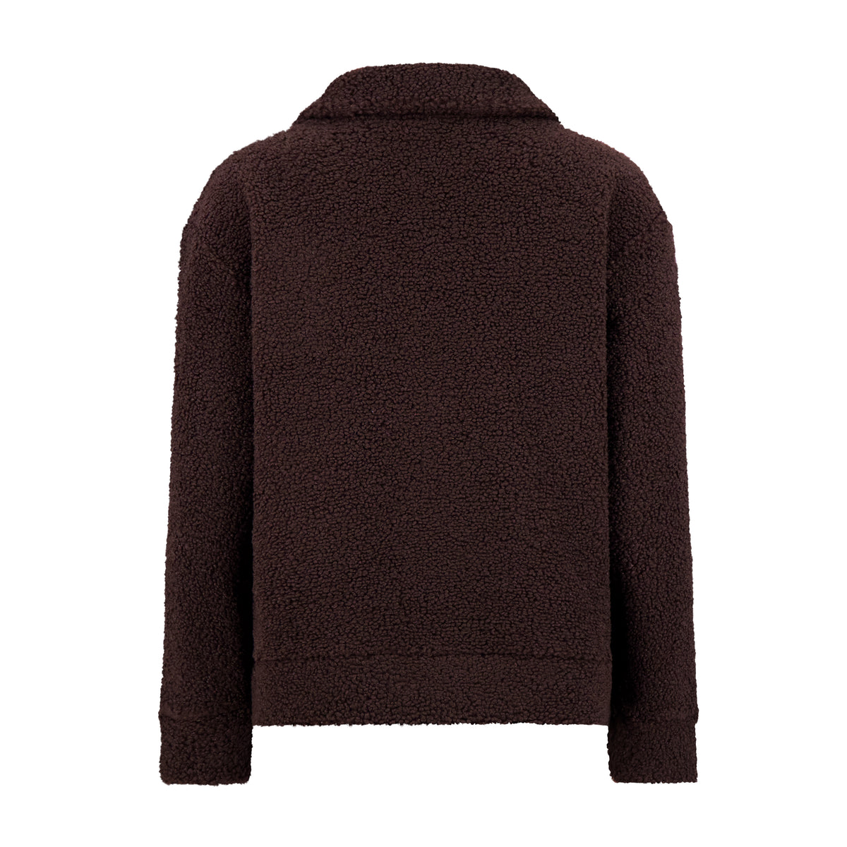 Women's Sherpa Quarter Zip Mock Neck - Cocoa