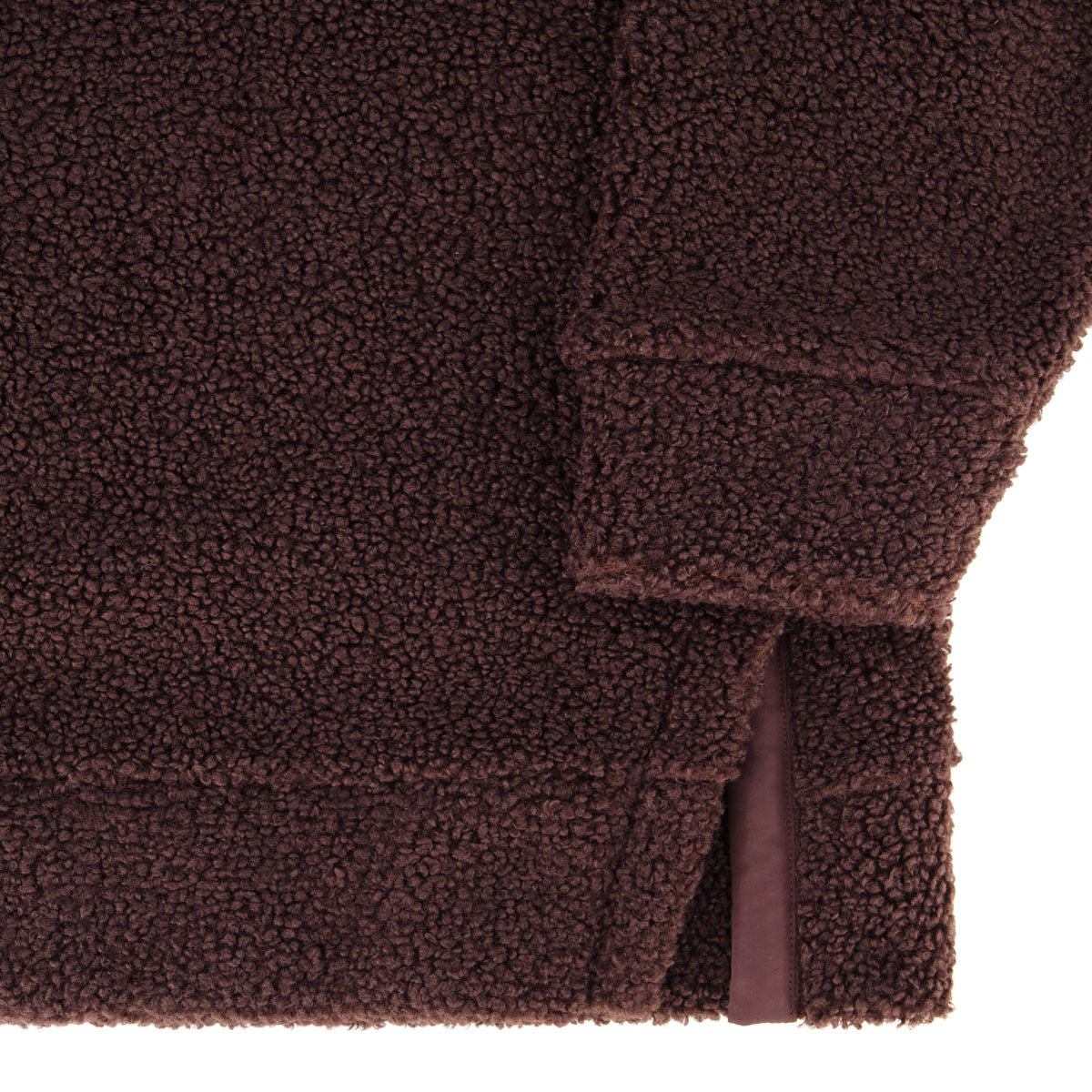 Women's Sherpa Quarter Zip Mock Neck - Cocoa