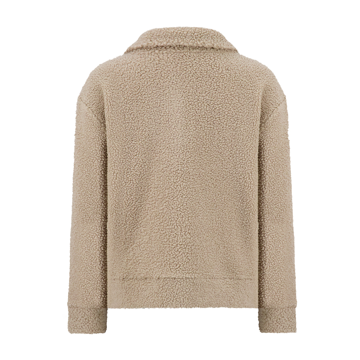 Women's Sherpa Quarter Zip Mock Neck - Sand