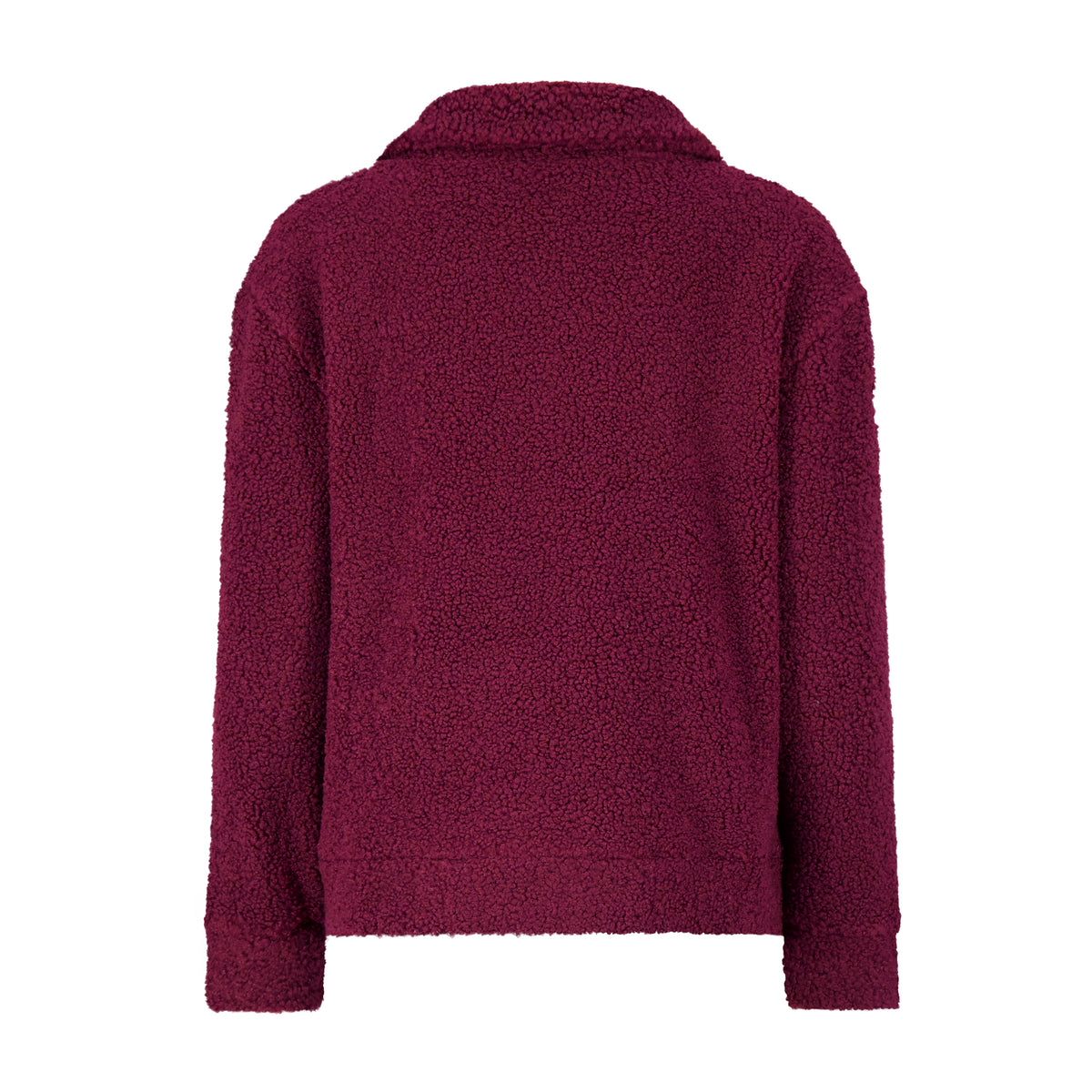 Women's Sherpa Quarter Zip Mock Neck - Wine