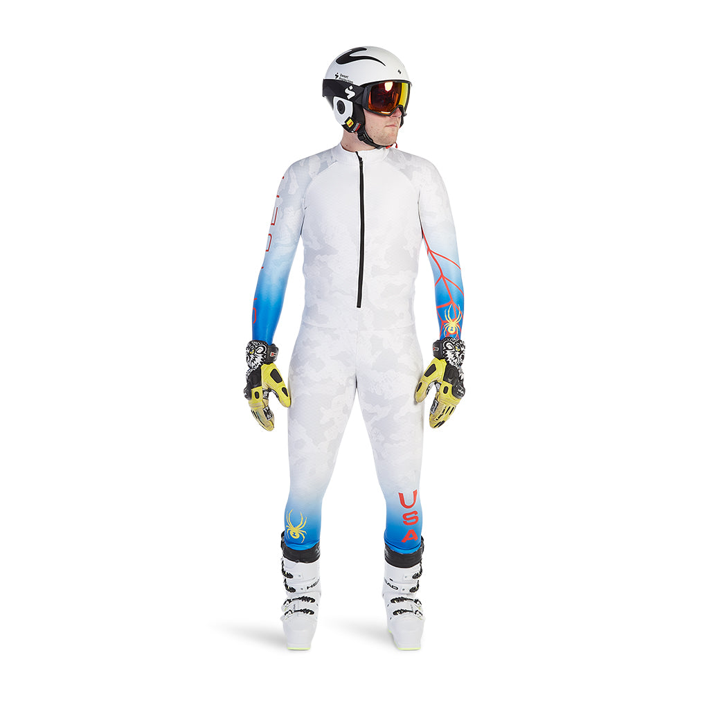 World Cup Ski Racing Suit - White Multi (White) - Mens