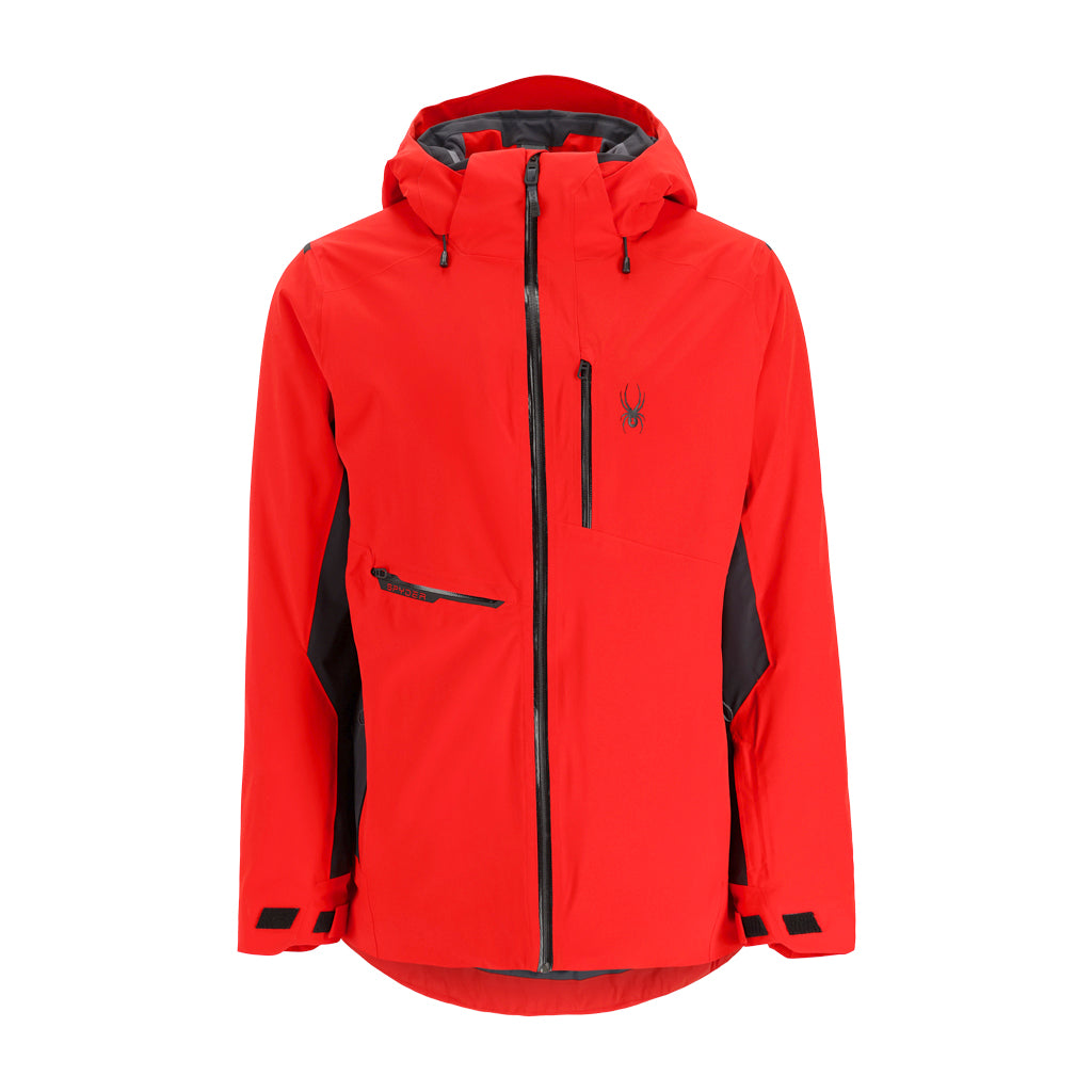 Avid Insulated Ski Jacket - Volcano Black (Red) - Mens