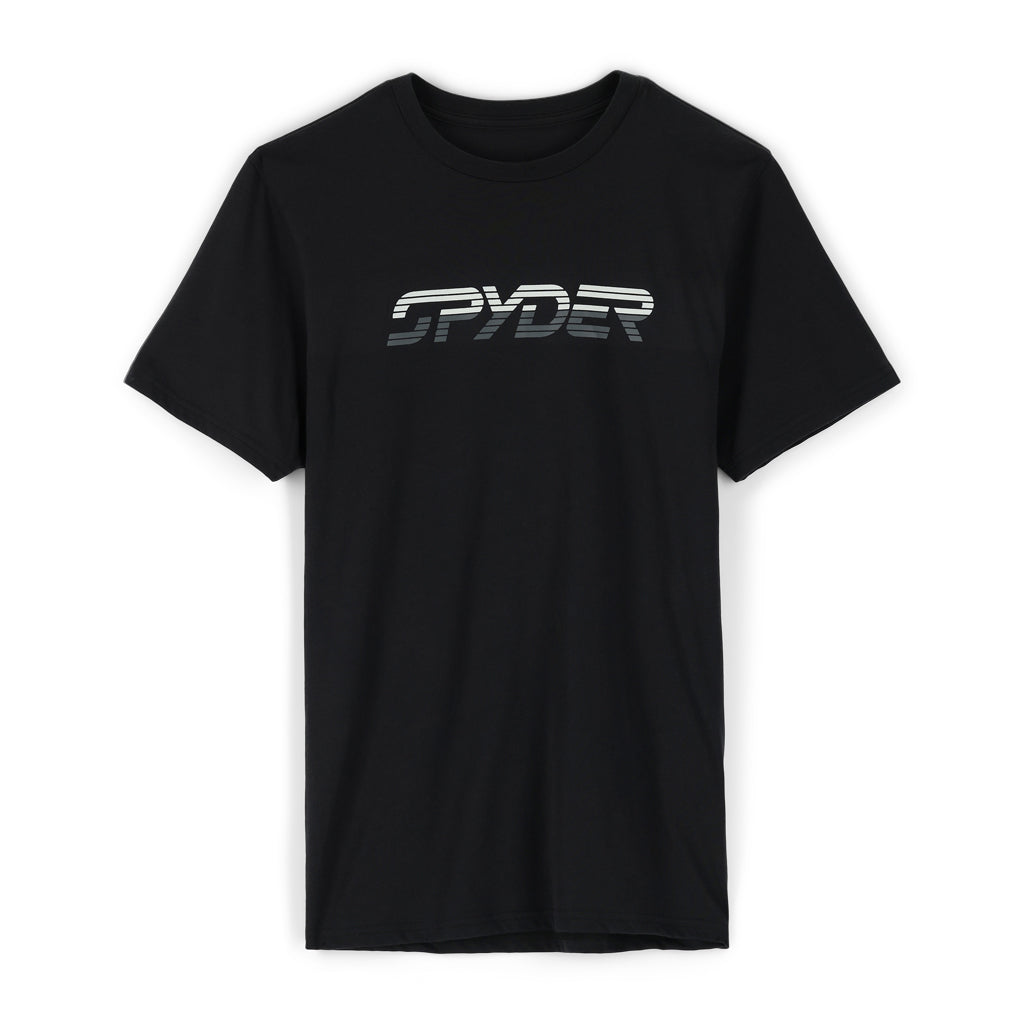 Spyder Retro Logo Tee T-Shirt - Black - Mens | Spyder