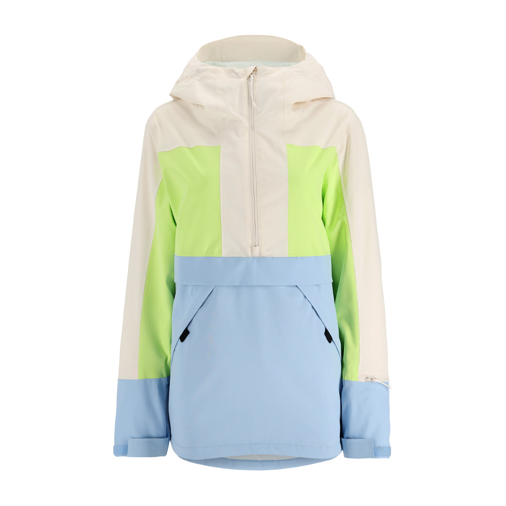 All Out Insulated Ski Anorak Jacket - Powder Blue High Voltage 