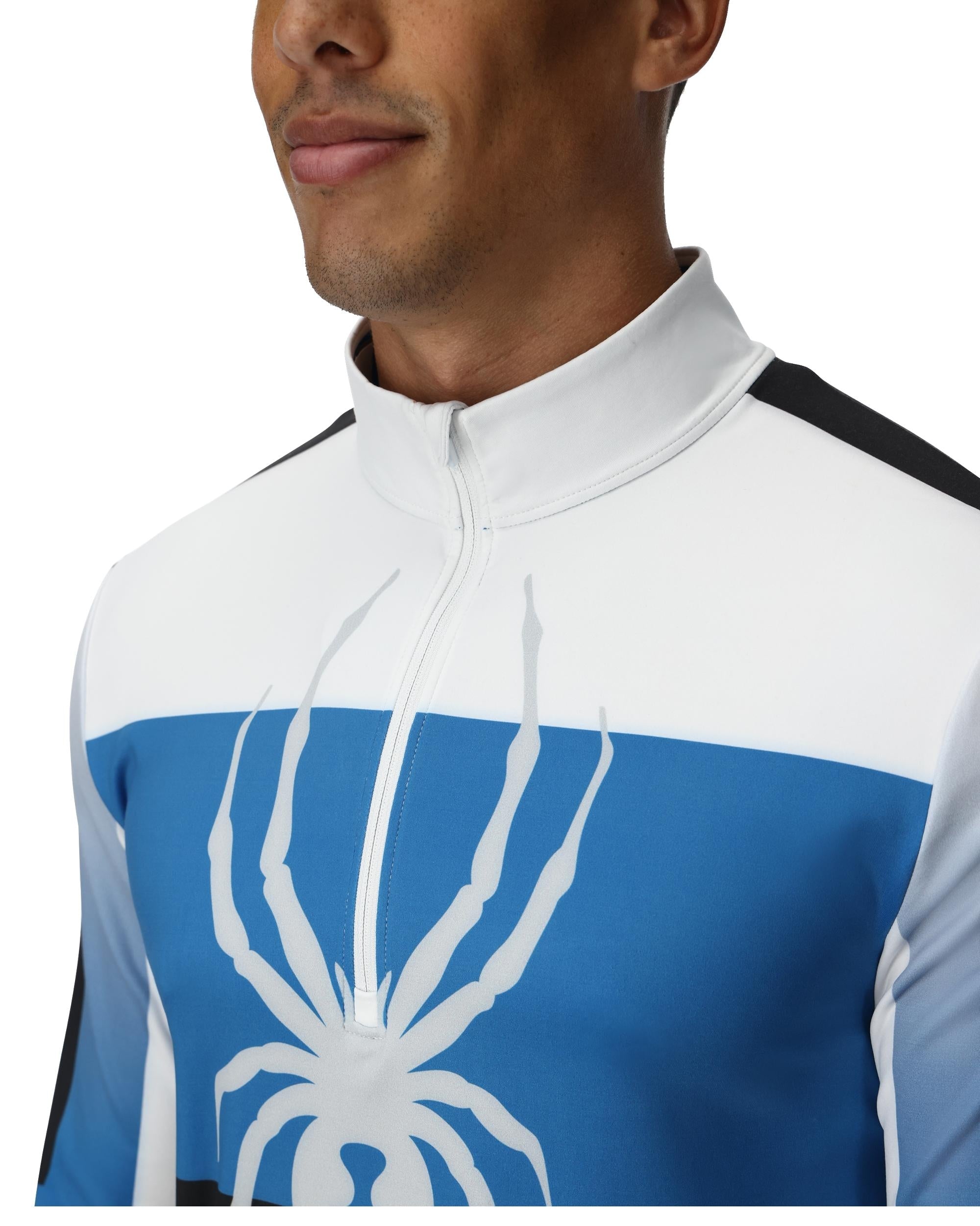 Mens Podium Half Zip T-Neck - Cobalt – Spyder