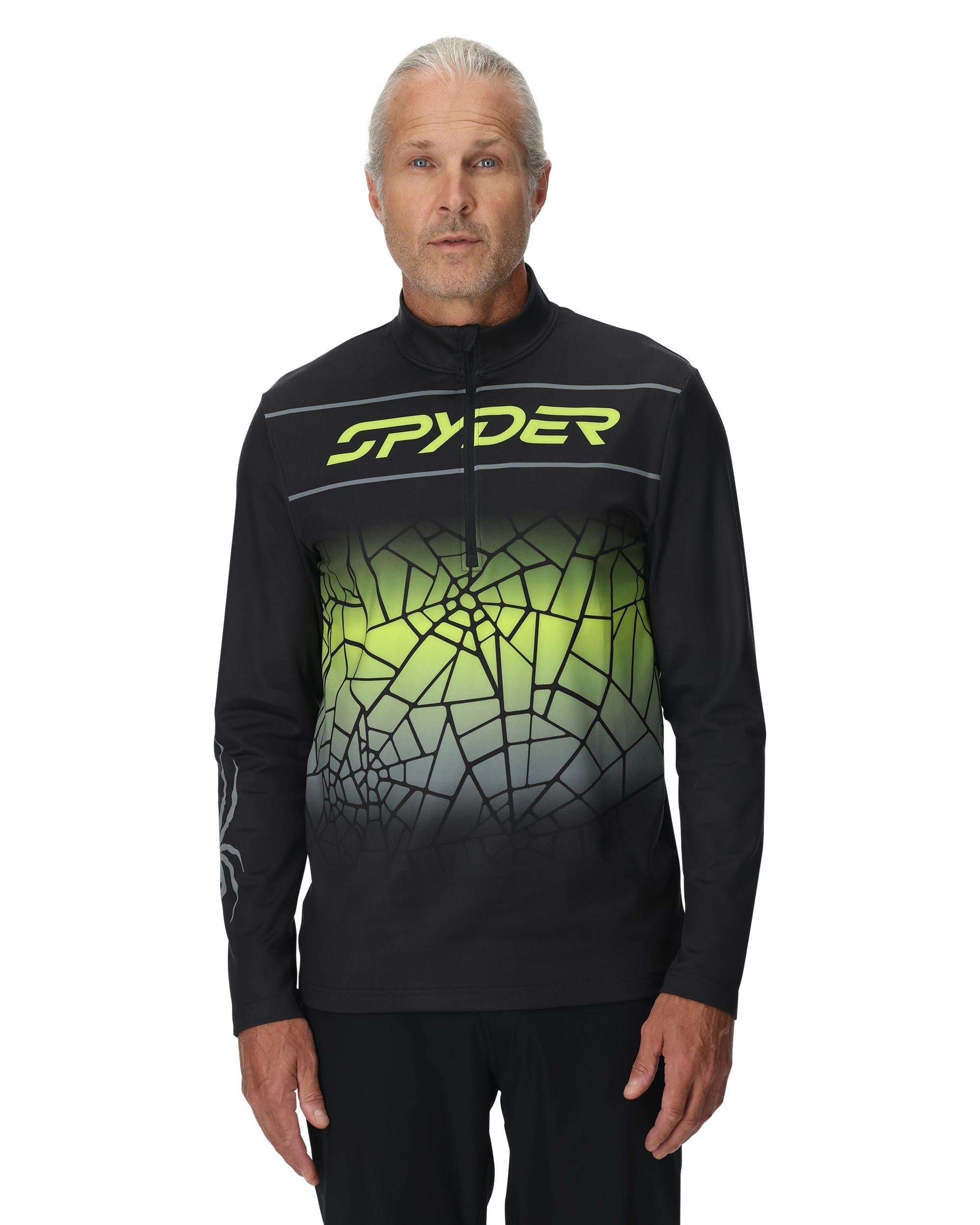 Men's Podium Half Zip T-Neck - Lime – Spyder