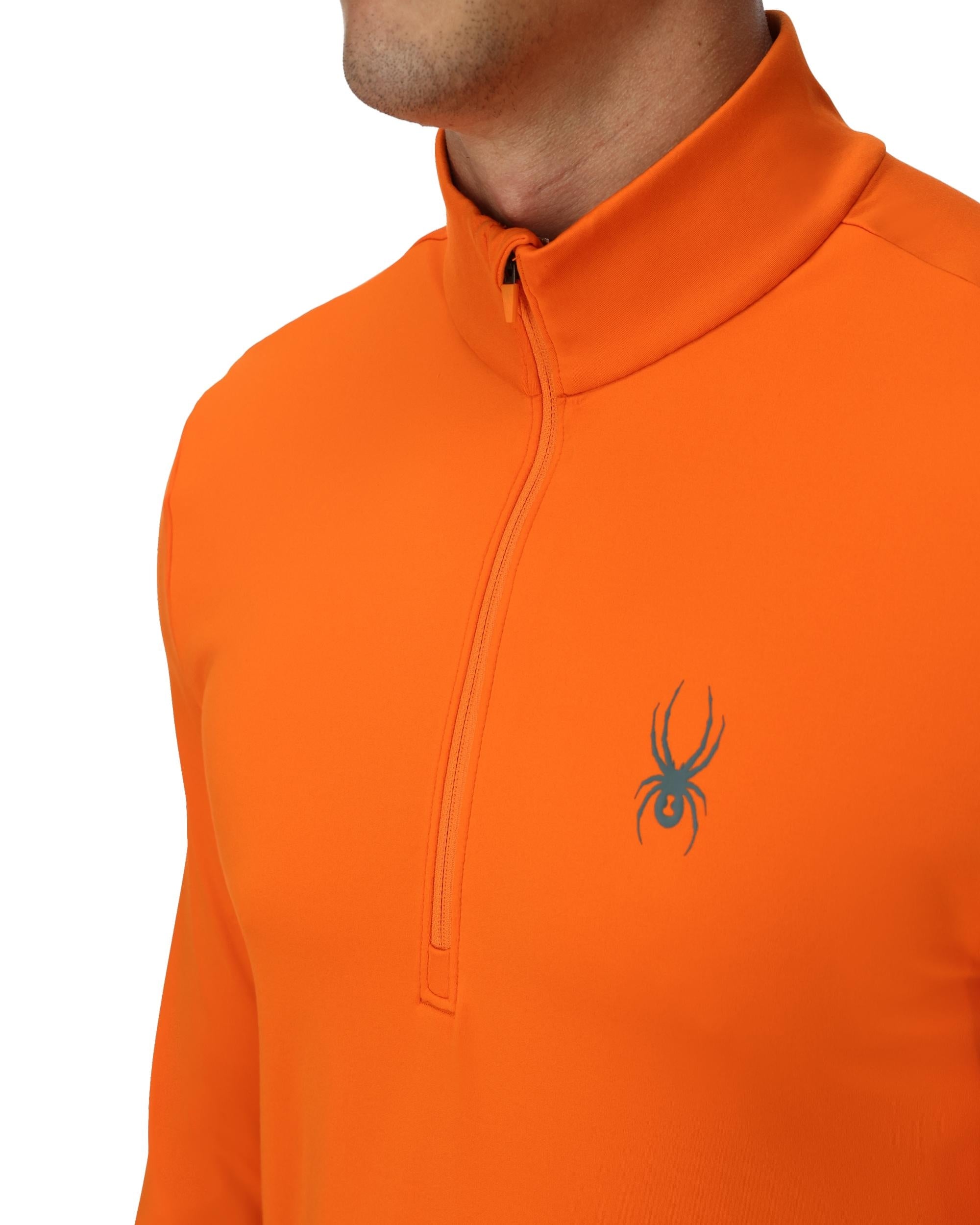 Mens Prospect Half Zip T-Neck - Flash Orange – Spyder