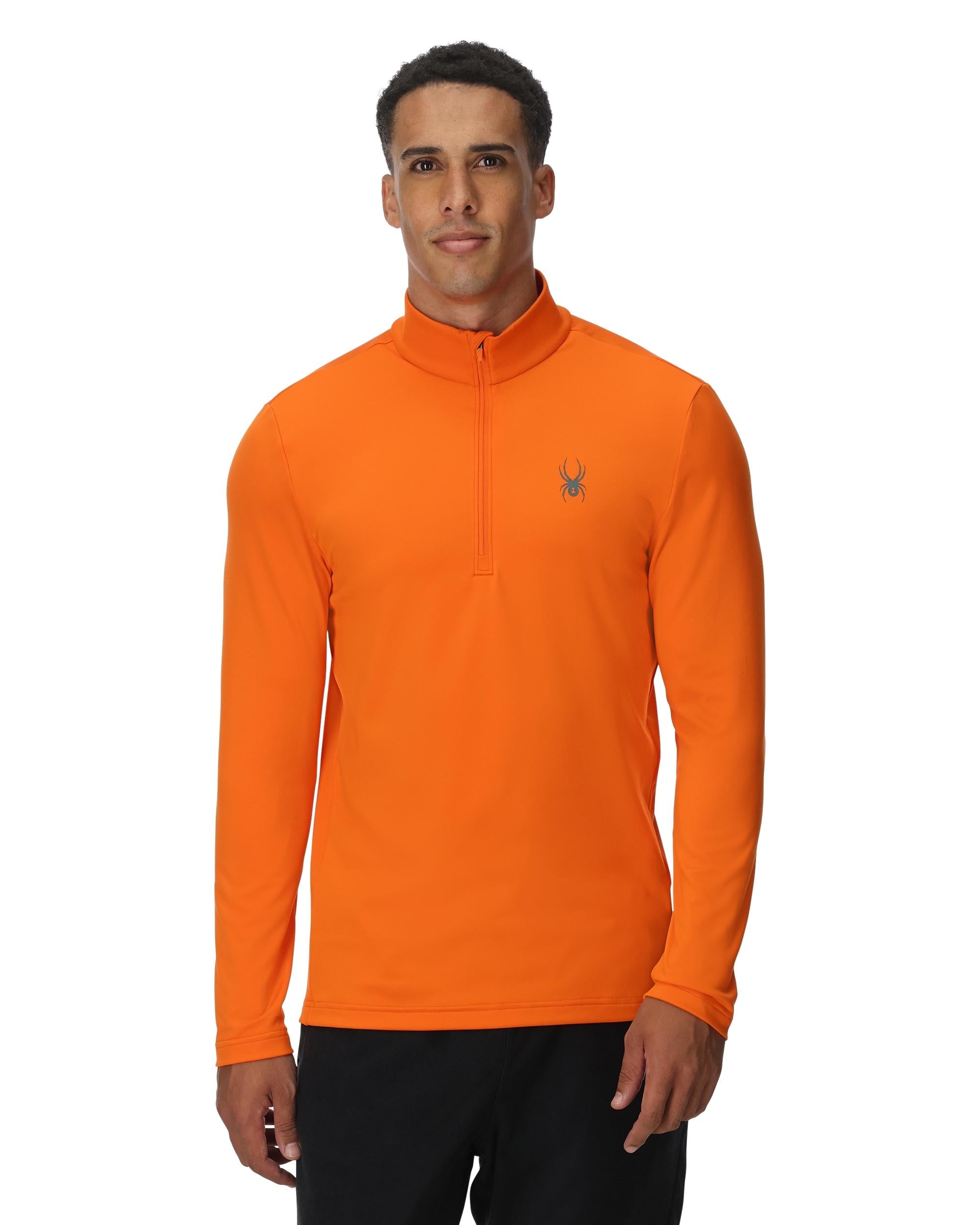 Mens Prospect Half Zip T-Neck - Flash Orange – Spyder