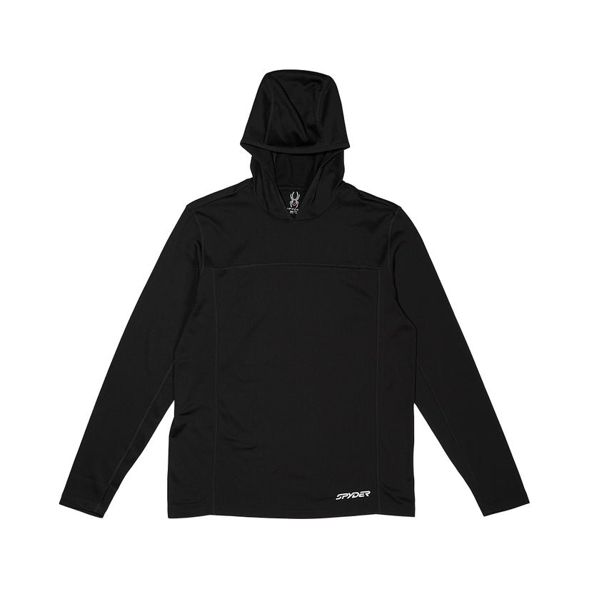 Mens Stretch Charger Hoodie - Black