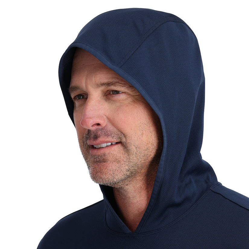Mens Stretch Charger Hoodie - Electric Blue