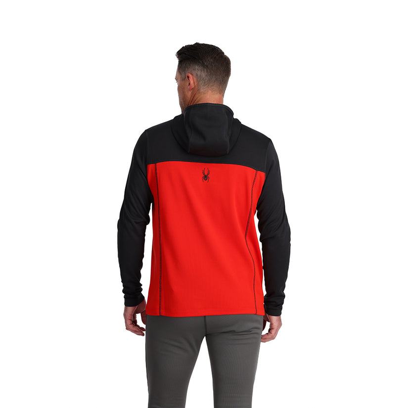 Mens Stretch Charger Hoodie - Volcano