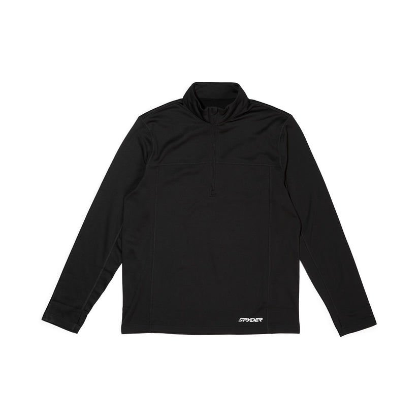 Mens Stretch Charger 1/2 Zip - Black