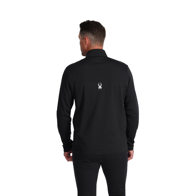 Mens Stretch Charger 1/2 Zip - Black