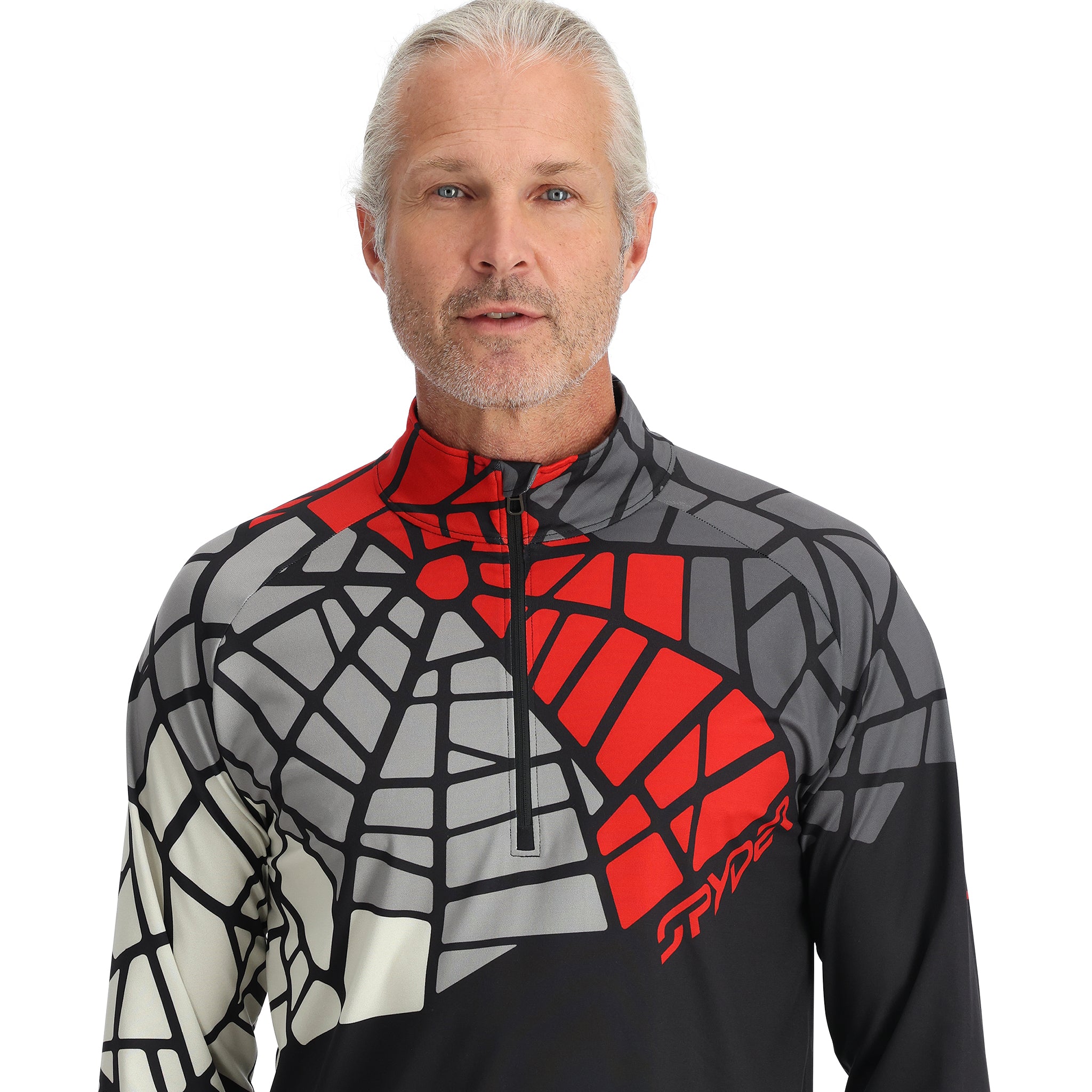 Mens Legacy Half Zip T-Neck - Black – Spyder