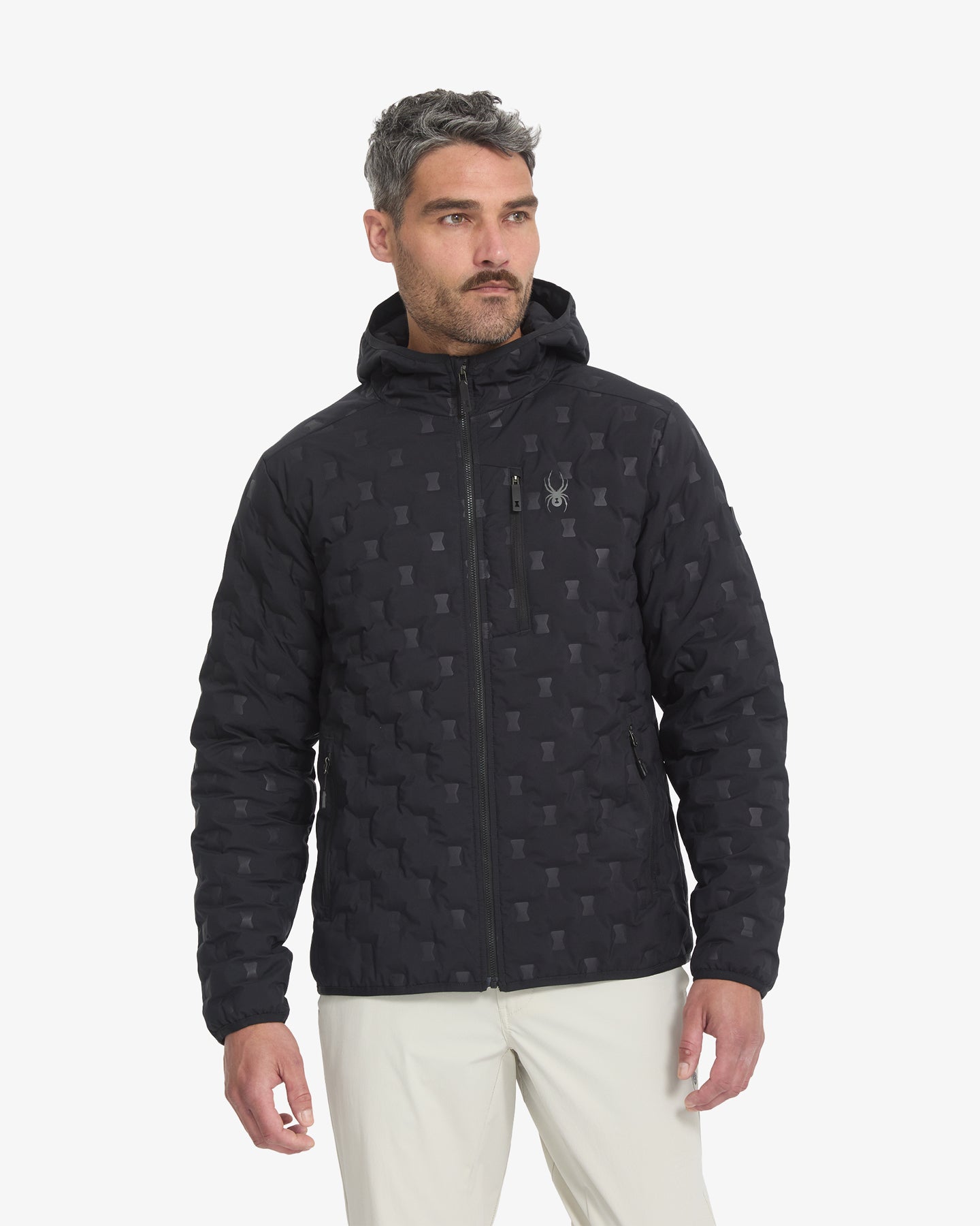 Men's Zenith Hooded Down Jacket - Black – Spyder