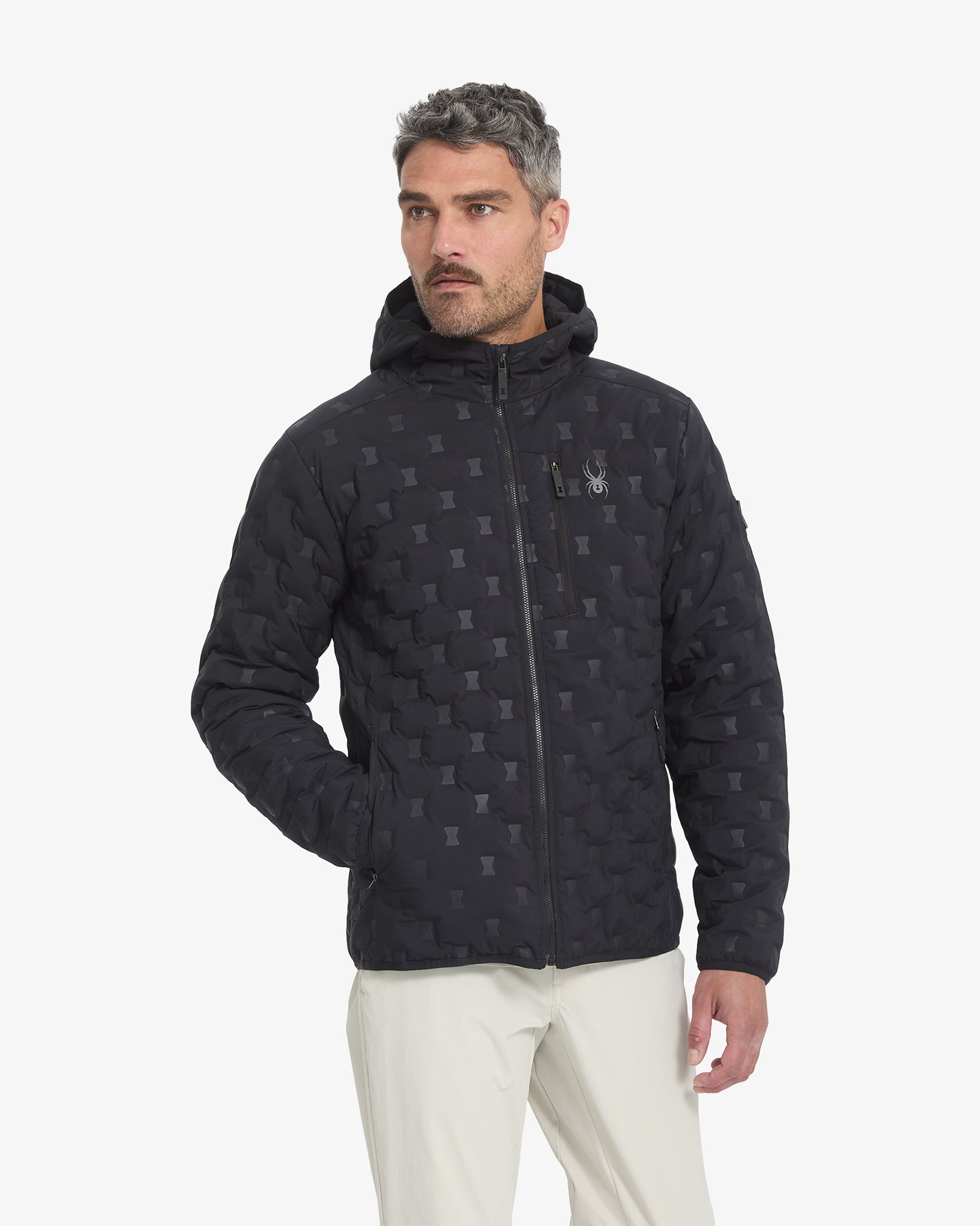 Men's Zenith Hooded Down Jacket - Black – Spyder