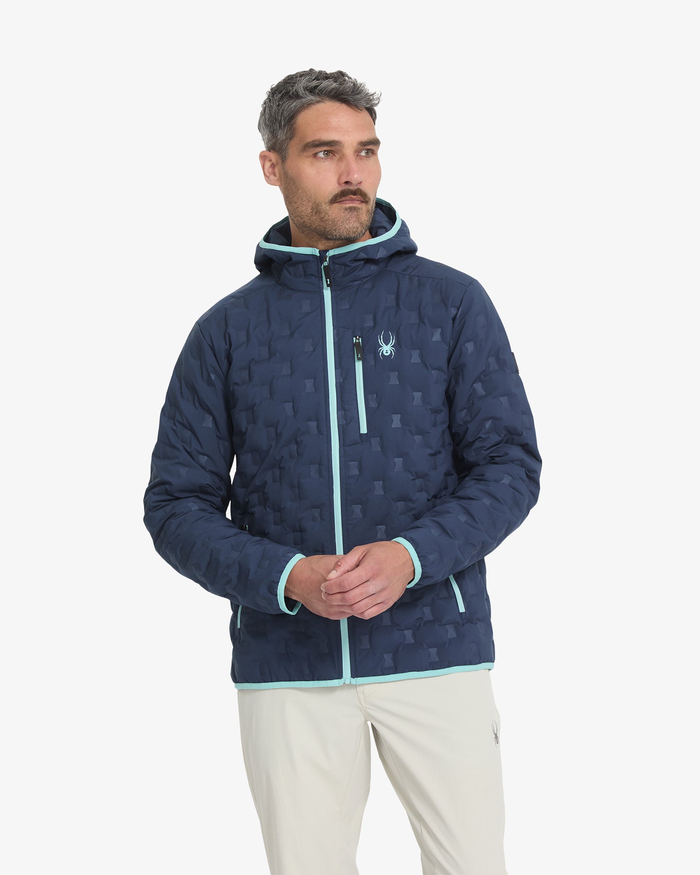 Men's Zenith Hooded Down Jacket - Petrol – Spyder