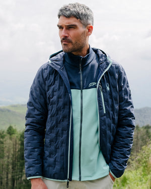 Men's Zenith Hooded Down Jacket - True Navy