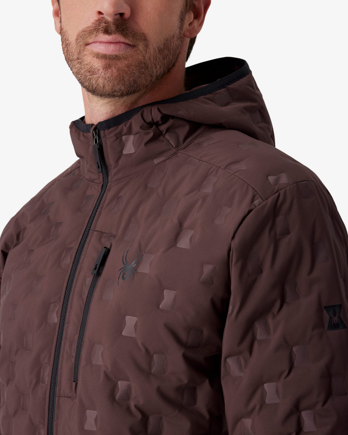 Men's Zenith Hooded Down Jacket - Mocha