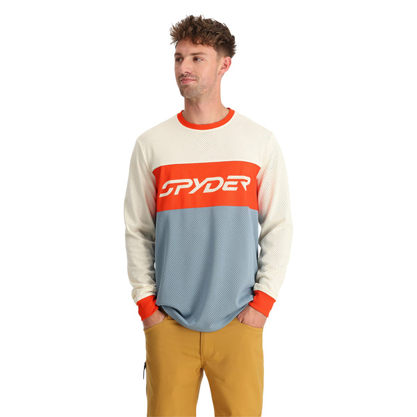 Mens Olson Long Sleeve Jersey - Blue Fog | Spyder