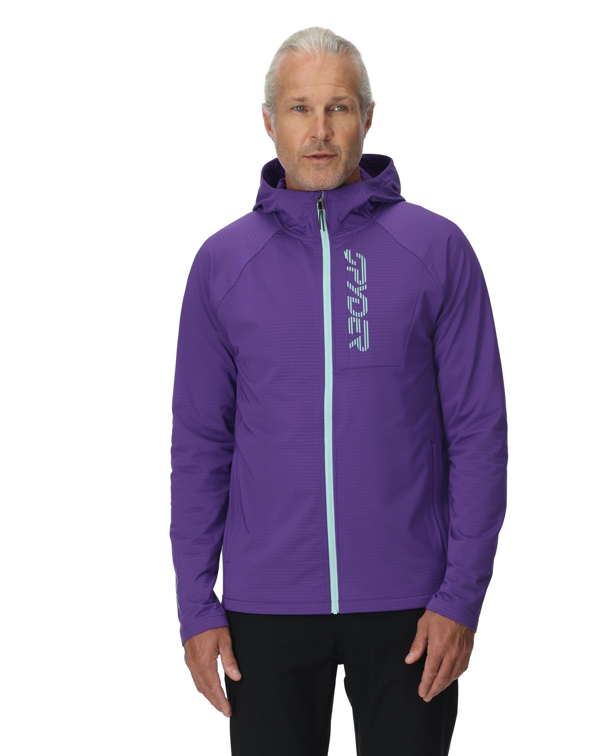 Men's GridWeb™ Fleece Hoodie - Deep Purple – Spyder