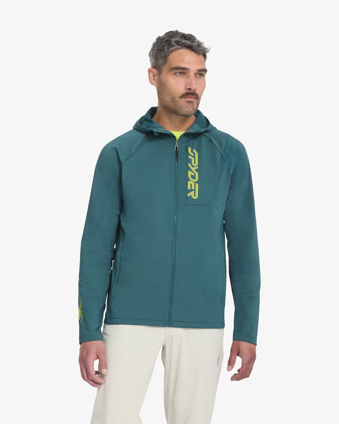 Men's GridWeb™ Fleece Hoodie - Petrol – Spyder