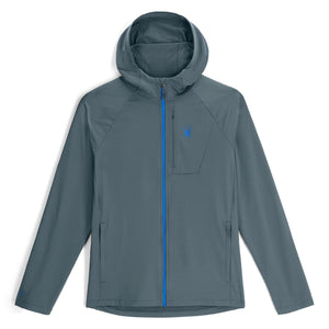 Mens Gridweb Hoodie - Slate Blue
