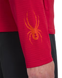 Men's GridWeb™ Fleece Hoodie - Spyder Red