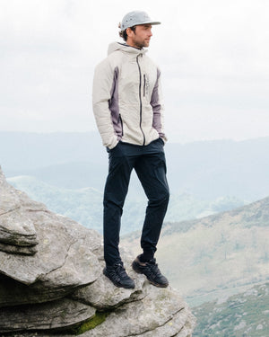 Men's Glissade Hooded Jacket - Light Grey