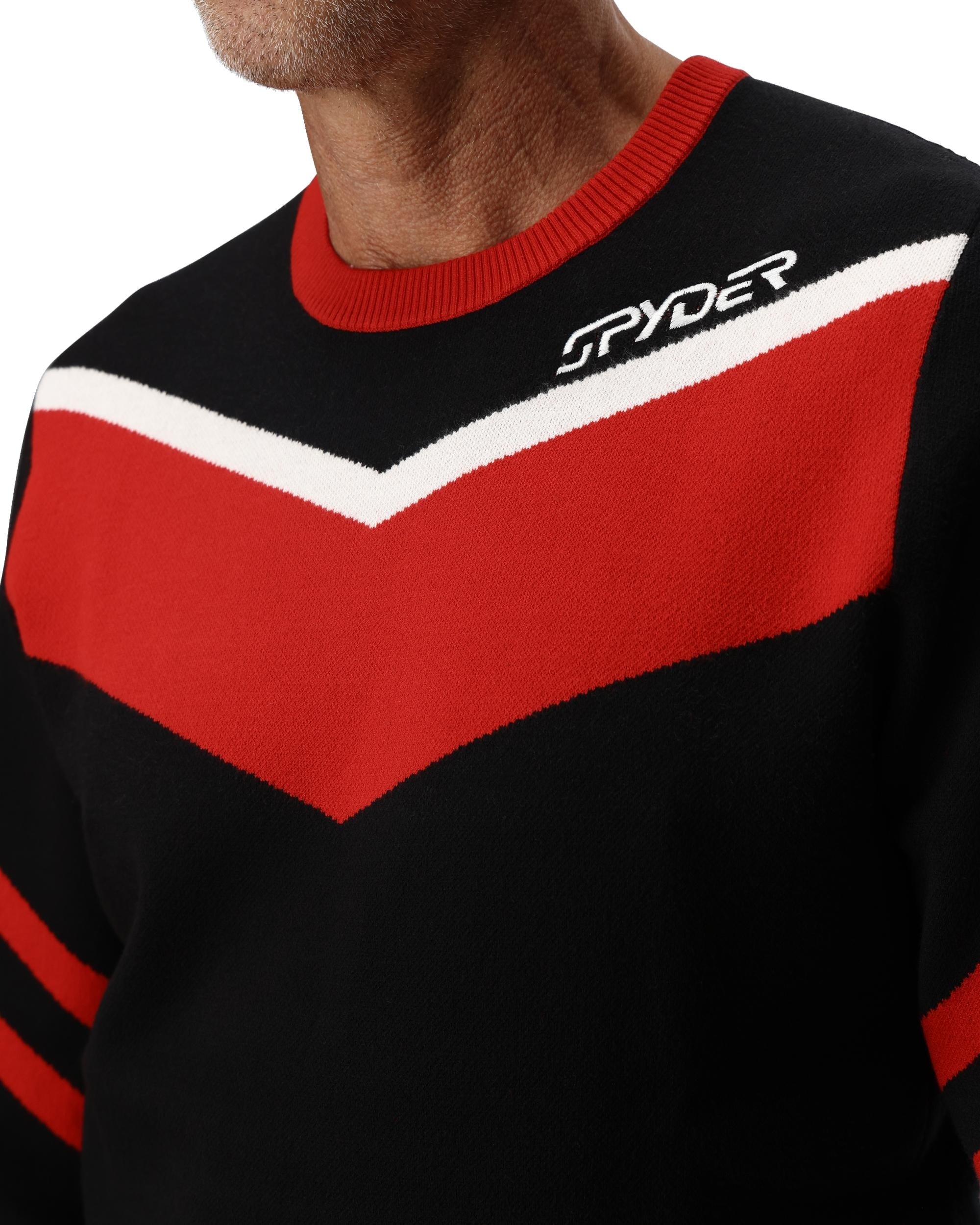 スキースラロームセーター　スパイダーUSA Mens Soelden Sweater - Black – Spyder