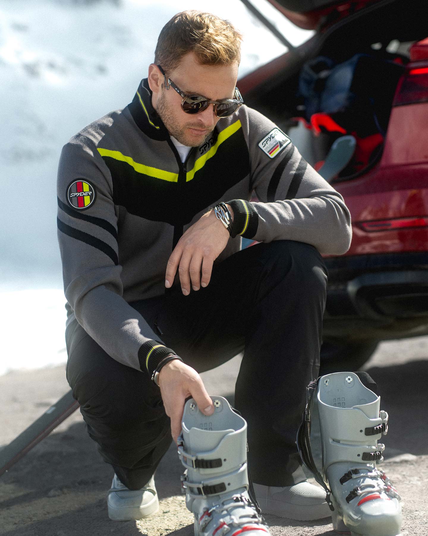 Mens Garmisch Sweater - Lime – Spyder