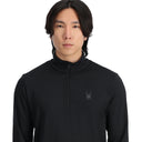 Mens Prospect Half Zip T-Neck - Black
