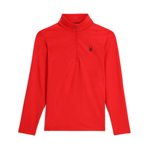 Mens Prospect Half Zip T-Neck - Spyder Red
