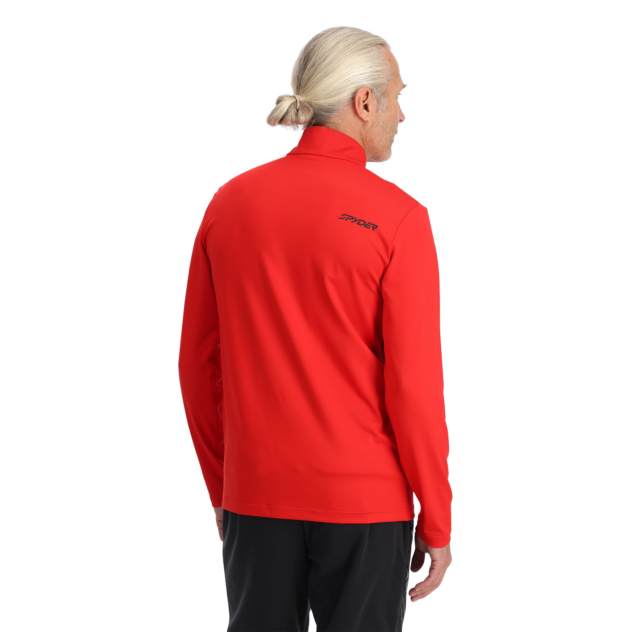 Mens Prospect Half Zip T-Neck - Spyder Red