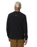 Mens Speed Fleece Crew Jacket - Black