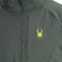Mens Gridweb Half Zip - Dark Forest