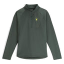 Mens Gridweb Half Zip - Dark Forest