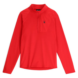 Mens Gridweb Half Zip Jacket - Spyder Red
