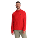 Mens Gridweb Half Zip Jacket - Spyder Red