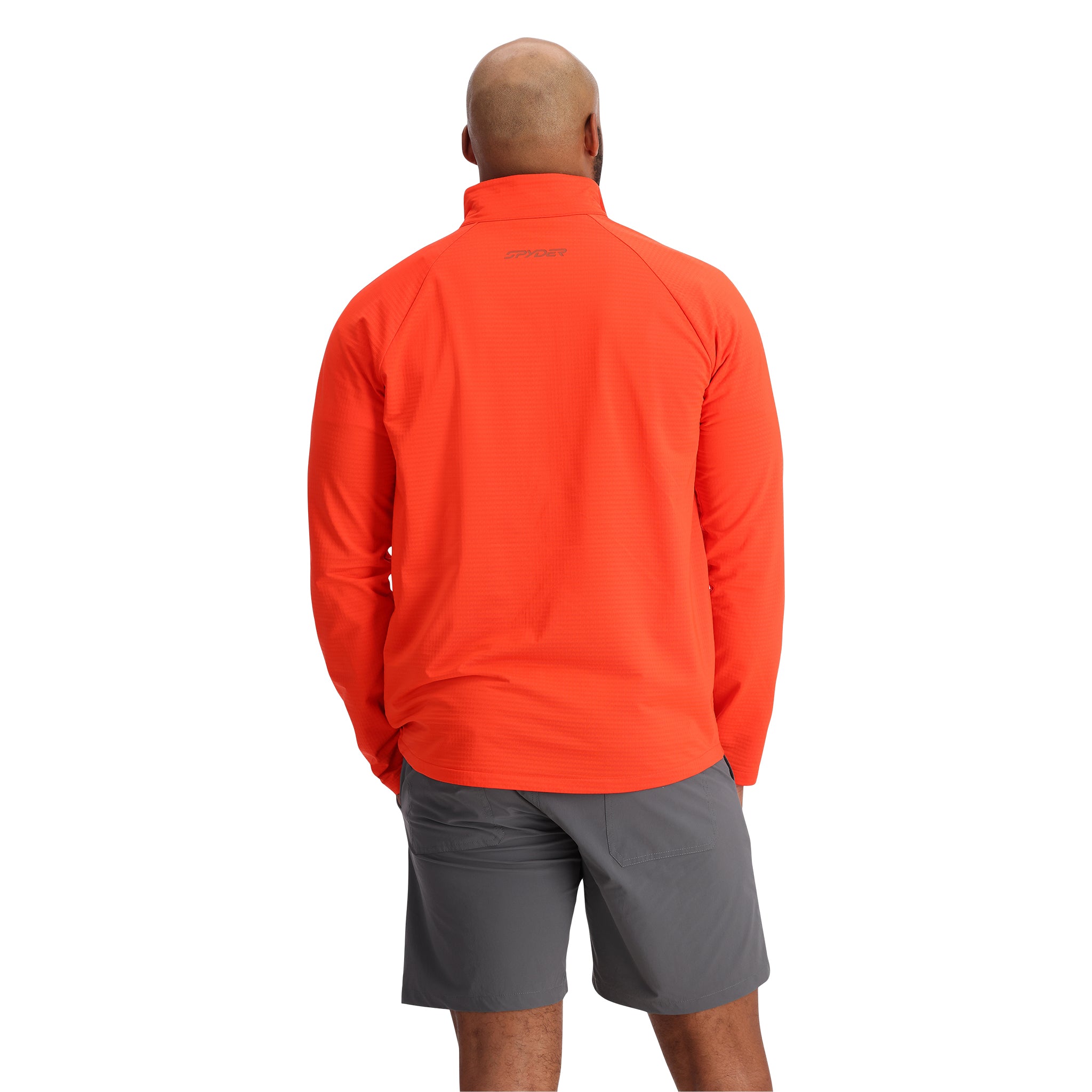 Mens Gridweb Half Zip - Twisted Orange – Spyder